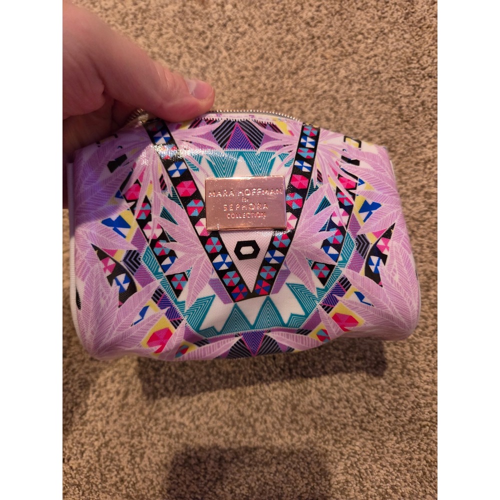 Mara Hoffman for Sephora Collection Makeup Bag Geometric Palm Print Cosmetic